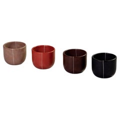 Burnished Clay Cups, Espresso Size, Set of 4