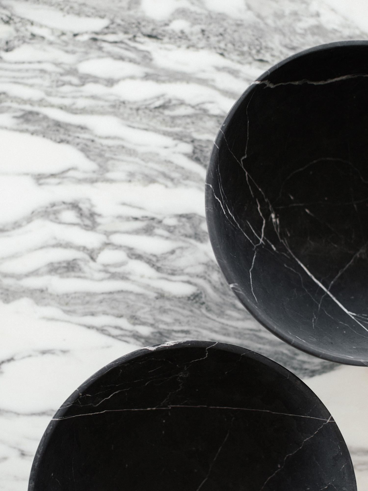 Mexican Grande Bowl in Black Marble, In Stock