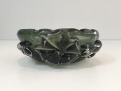 Large Crystal Ashtray Decorated with Squales