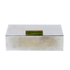 Chrome Storage Box with Bakelite, around 1910-1920