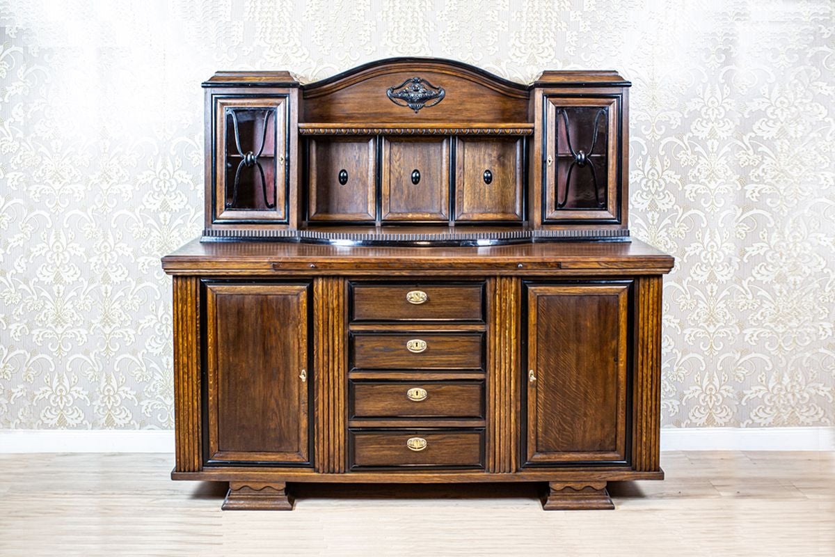 Grand Oak Veener Buffet From the Interwar Period
