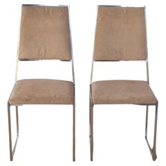 Willy Rizzo Italian Midcentury set of two Chairs Mid 70's