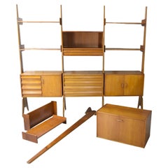 Italian teak bookcase 1960s.