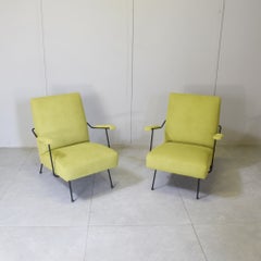 Mario Franchioni für Framar: Slipper-Sessel aus Metallrohr, 1950er Jahre