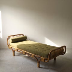 Tito Agnoli for Bonacina: Pair of Daybeds in Bamboo and Rattan, 1960s