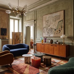 Scandinavian Teak Sideboard with Three Doors and Interior Drawers, 1960s