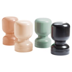 Ottomana Pouf Sgabello Laccato Folk