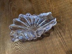 Vintage Cofrac Art Verrier France Crystal Art Glass Bowl, 1970s