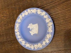 Mid-century Wedgwood Jasperware Cream on Blue