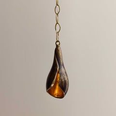 5 Port Oval Canopy with 5x Lirio in Sepia Finish, Flor de Bronce Collection