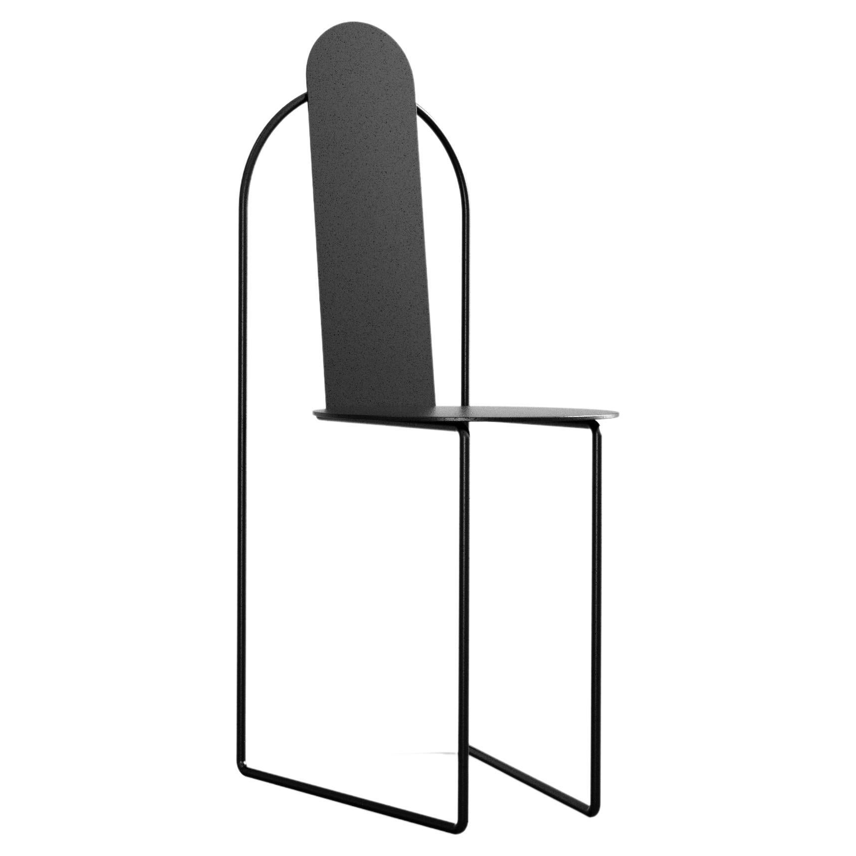 Pudica-Stuhl • Handgefertigte Ausgabe Die Lampe Stahl in Stahl von Pedro Paulo-Venzon im Angebot