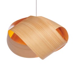 SERENE Mid-Century Modern Cypress Wood 14" Pendant