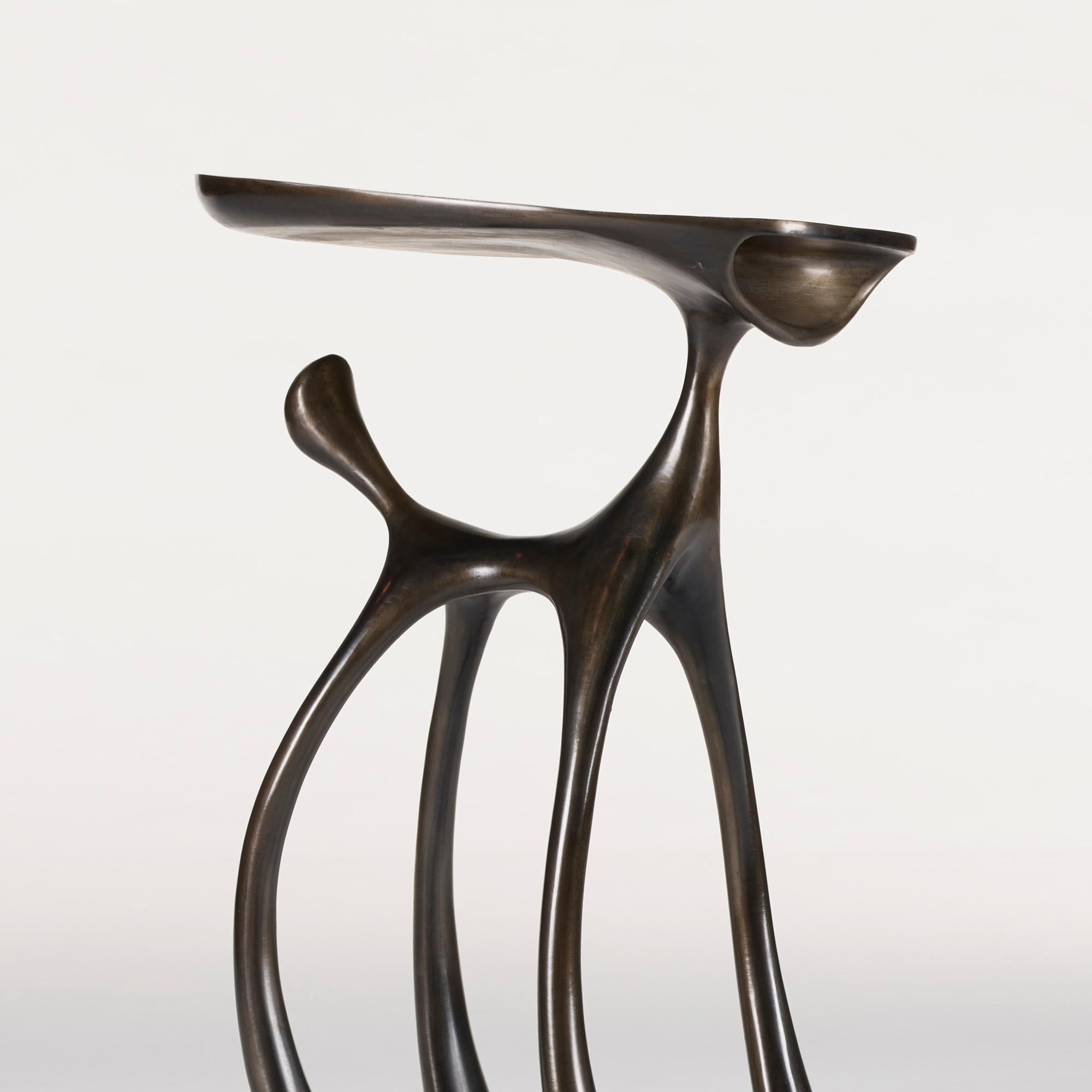 Creature Side Table /Occasional Table/Cast Aluminum/Burnished, Jordan Mozer, 2008 For Sale 3