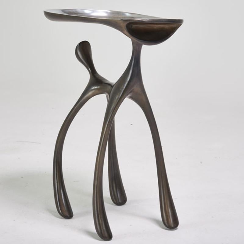 Creature Side Table /Occasional Table/Cast Aluminum/Burnished, Jordan Mozer, 2008 For Sale 4