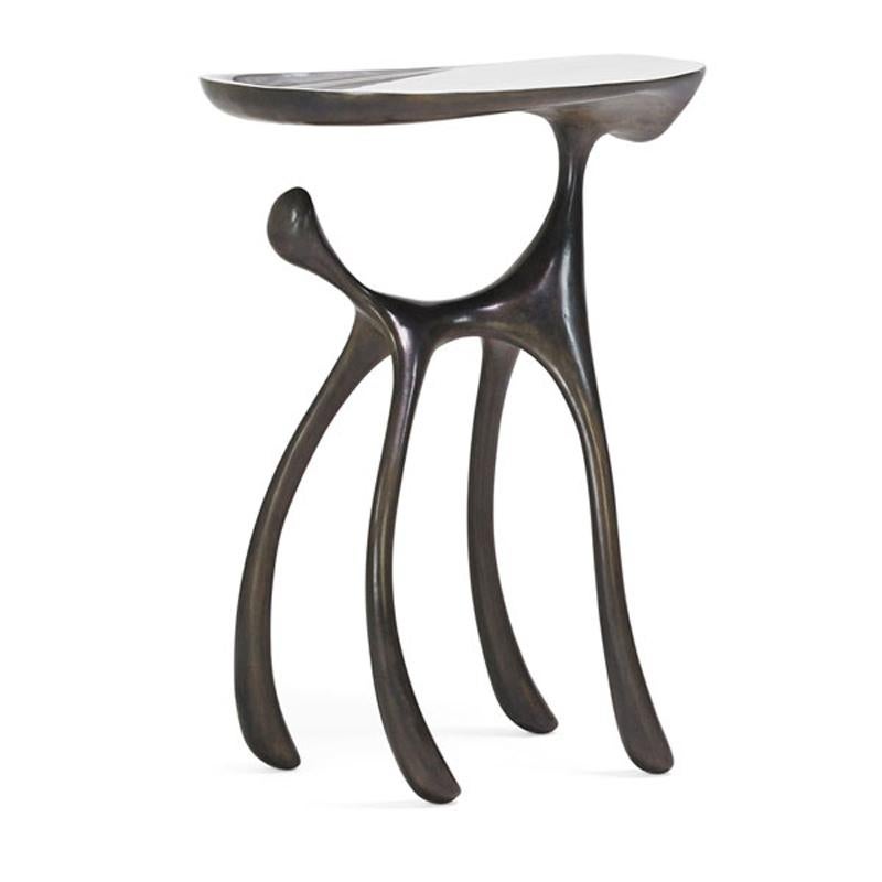 Creature Side Table /Occasional Table/Cast Aluminum/Burnished, Jordan Mozer, 2008 For Sale 6