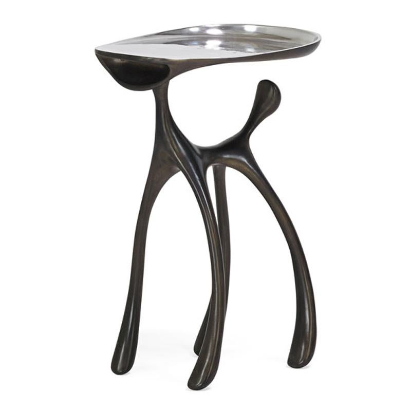 Creature Side Table /Occasional Table/Cast Aluminum/Burnished, Jordan Mozer, 2008 For Sale 7