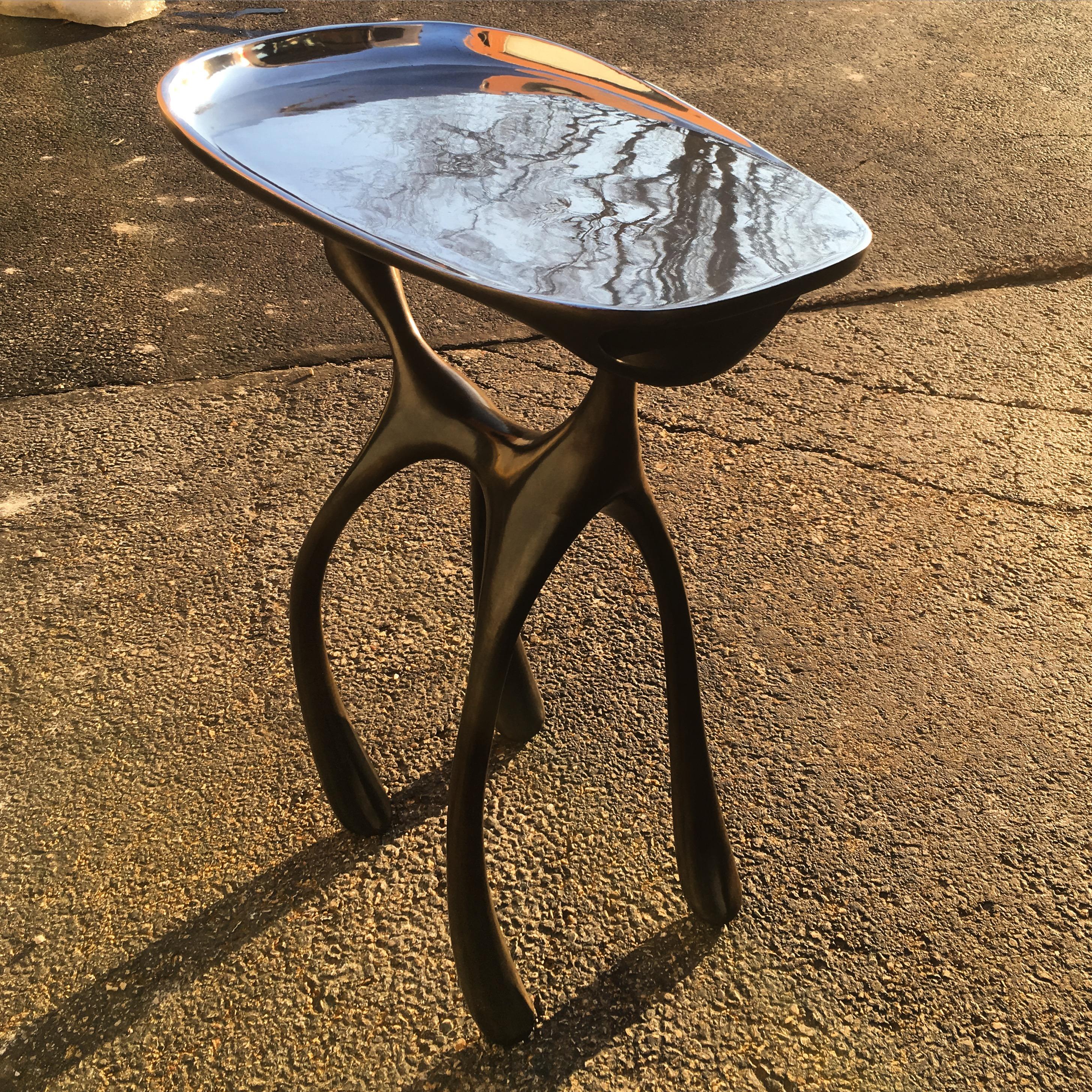 Creature Side Table /Occasional Table/Cast Aluminum/Burnished, Jordan Mozer, 2008 For Sale 10