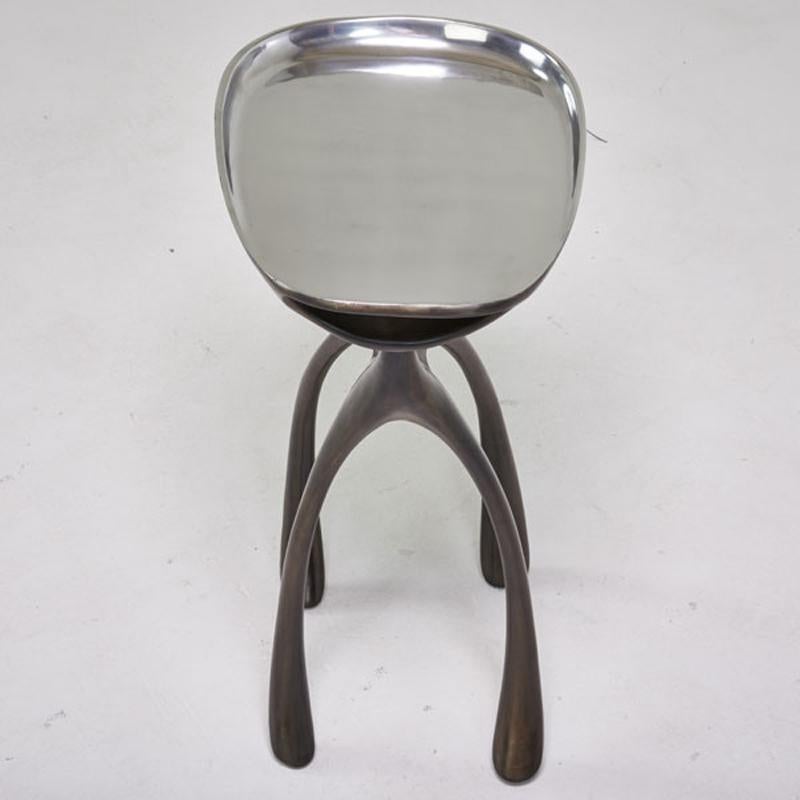Creature Side Table /Occasional Table/Cast Aluminum/Burnished, Jordan Mozer, 2008 For Sale 11