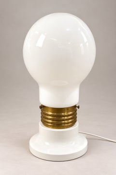 Postmodern Oversized Light Bulb Table / Floor Lamp, Italian, 1970s