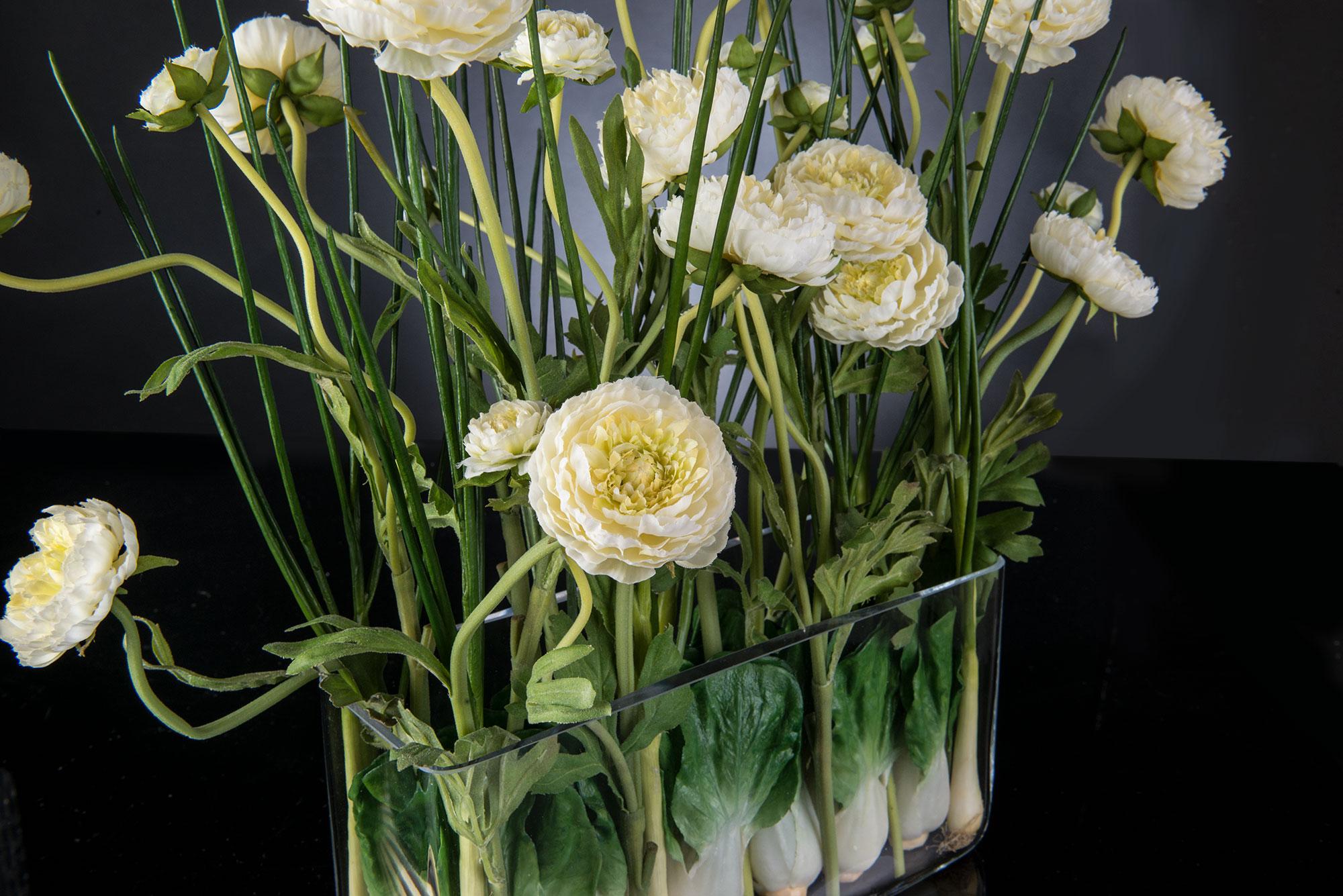 Eternity Rechteckige Vase Zante Set Arrangement:: Blumen:: Italien (Italienisch) im Angebot