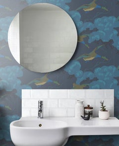 Mulberry Home ‘Flying Ducks’ Wallpaper, Indigo Wall covering