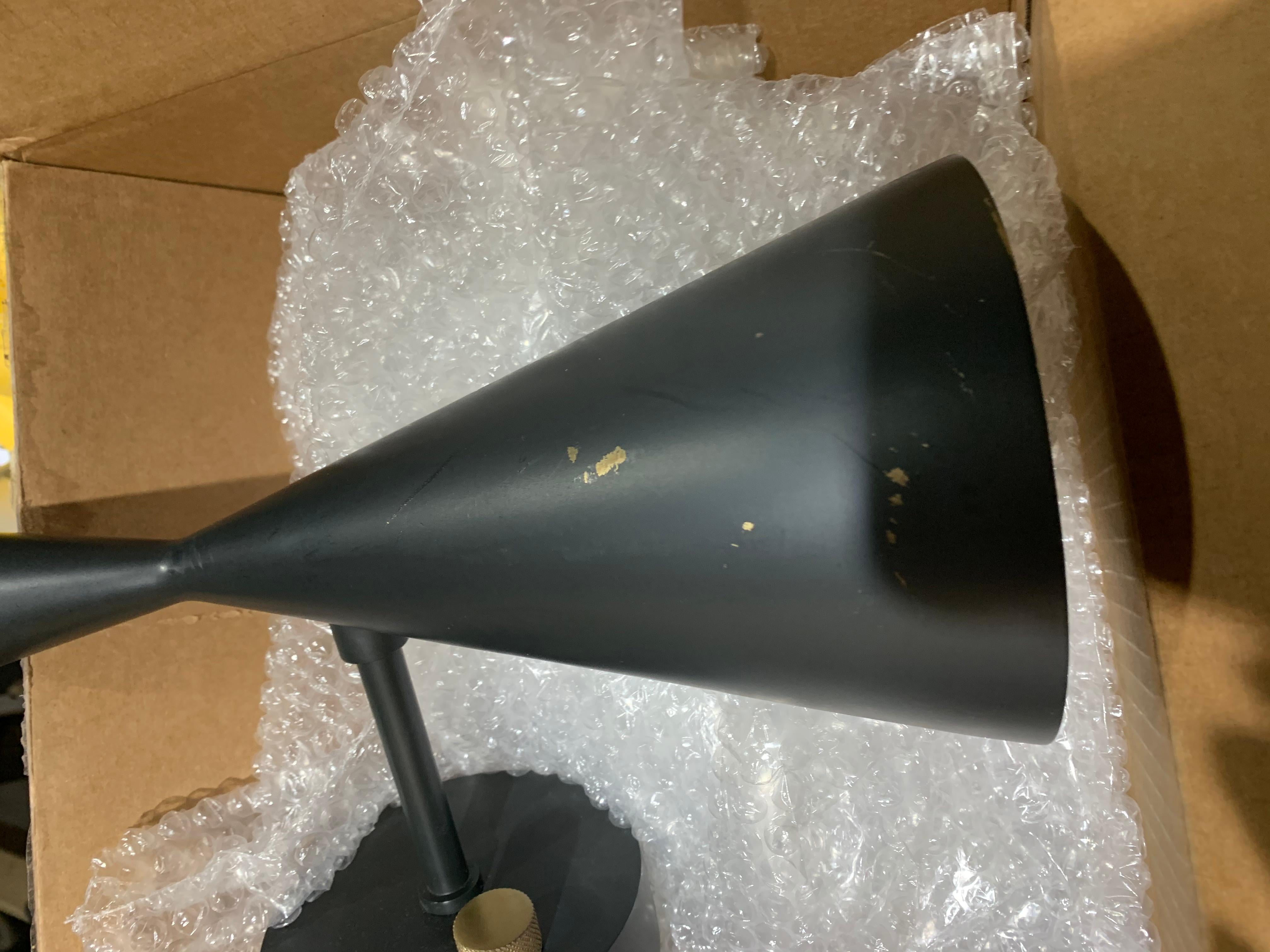 Tom Dixon Beat Wall Light, Black Sconce, Brass, Modern Minimal Lighting