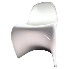 Verner Panton for Vitra Glow Panton Chair, Luminescent, White, Blue, Limited Ed