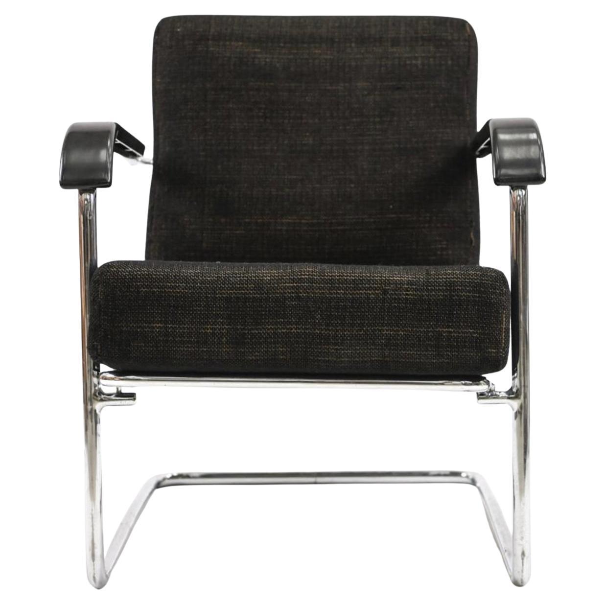 Werner Max Moser Embru Wohnbedarf WB21 Reclining Lounge Chair Switzerland 1935 For Sale