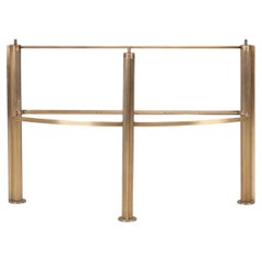 Used Jean-Michel Wilmotte Flag Console Postmodern Metal Table, France, 1980s.