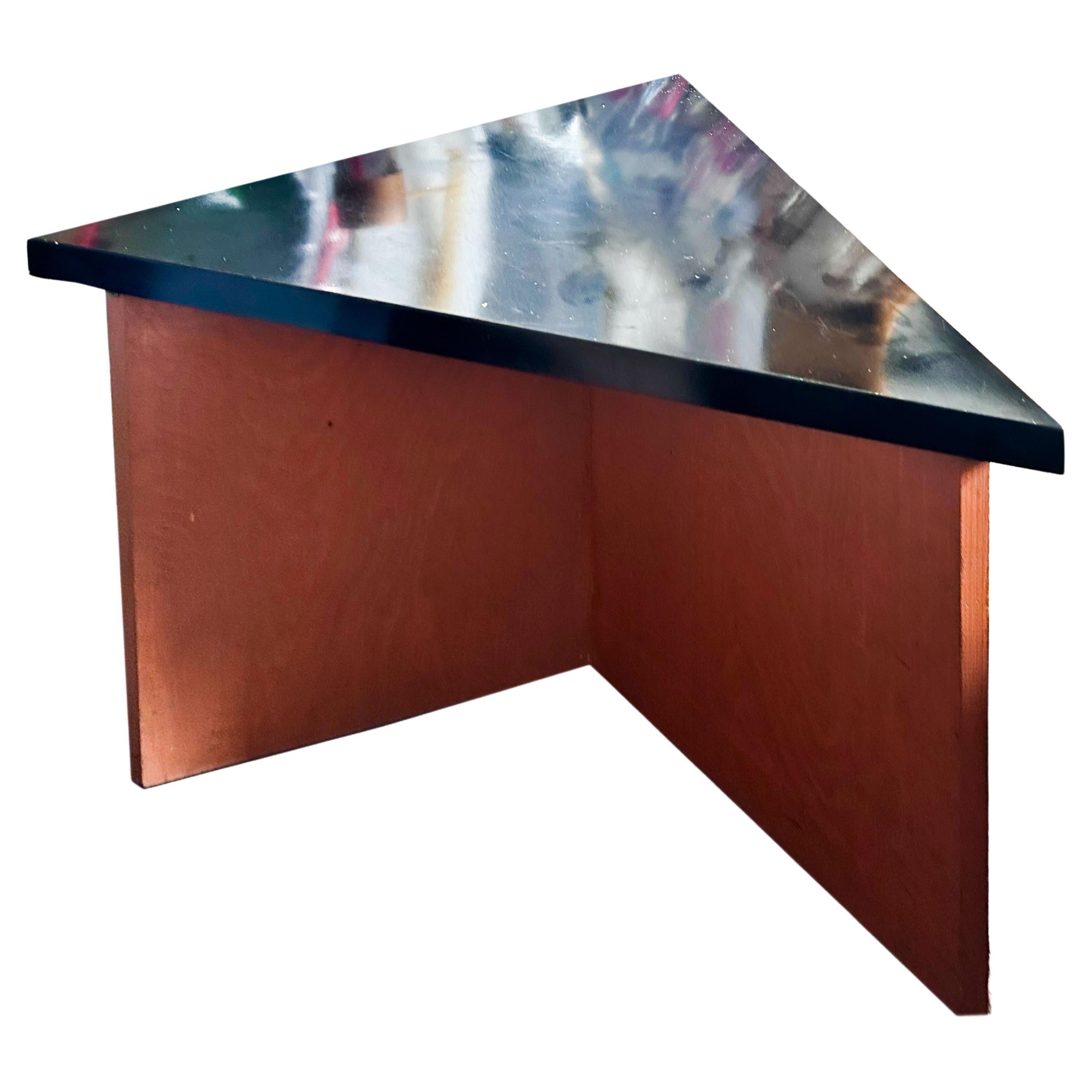 Frank Lloyd wright, Arnold house modular side table, Triangular, 1954. This listing is for one table. The tables can be used together as a coffee table, two or three side tables or, of course, independently. These were designed by Frank Lloyd Wright