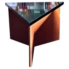 Used Frank Lloyd Wright, Original Arnold House Modular Side Table, Triangular, 1954.