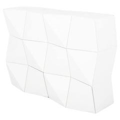 Reflex Angelo Origami Modular Double-Sided Cabinet Set, White Lacquer, Italy