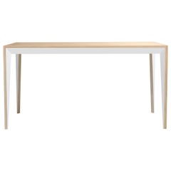 Oak Wood MiMi Desk White by Miduny, Made in Italy