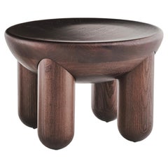 Wooden Coffee Table Freyja 1 in Brown Stained Ash finish by Noom