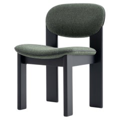Sedia da pranzo scolpita in lana Kvadrat verde bosco - Archipen by NOOM
