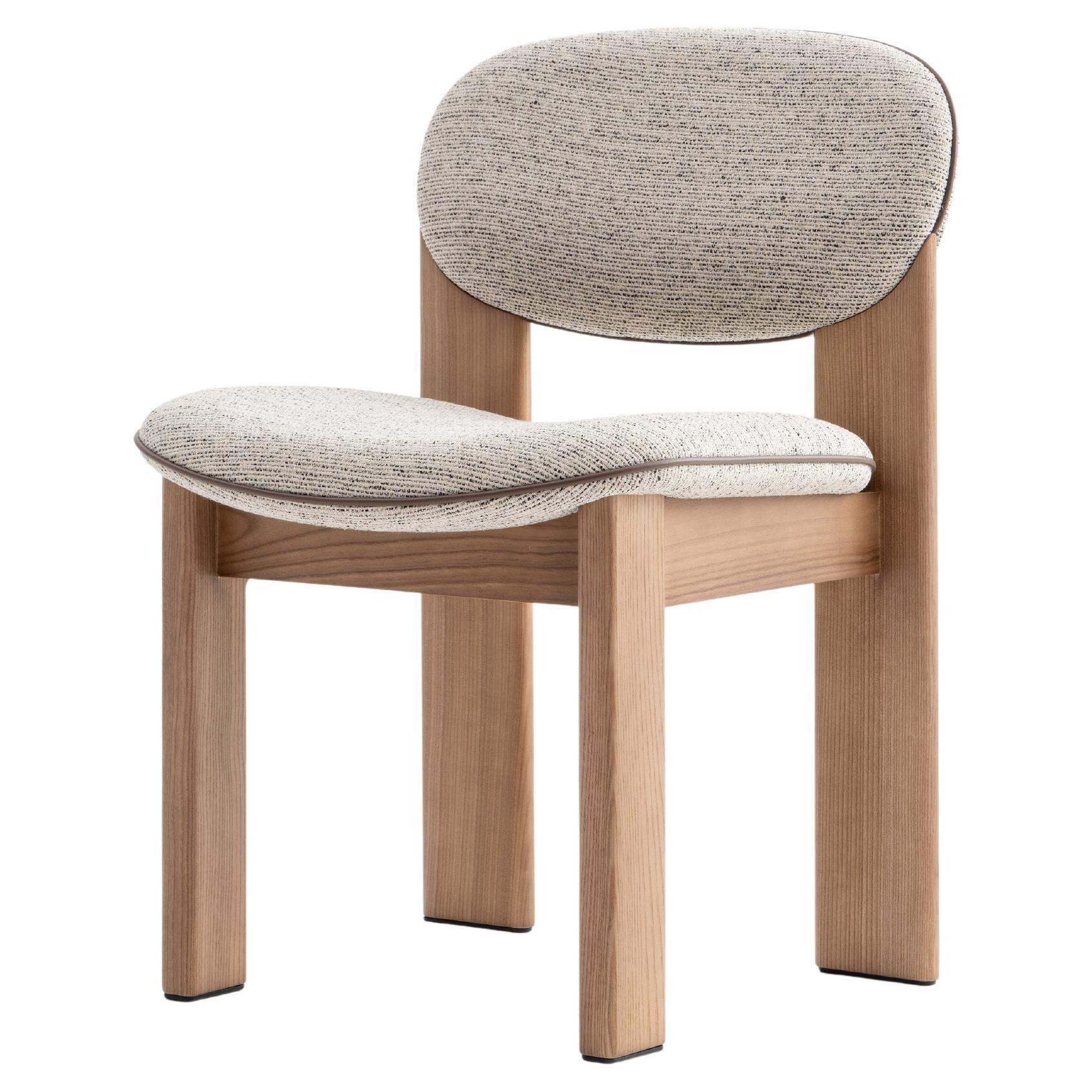 Geometric Dining Chair in Kvadrat Wool, Ash Frame — Archipen by NOOM