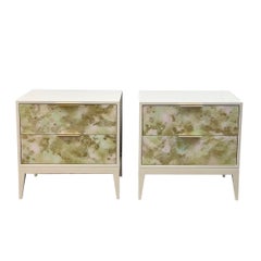 Modern Milano 2 Drawer Mystic Nightstand by Ercole Home