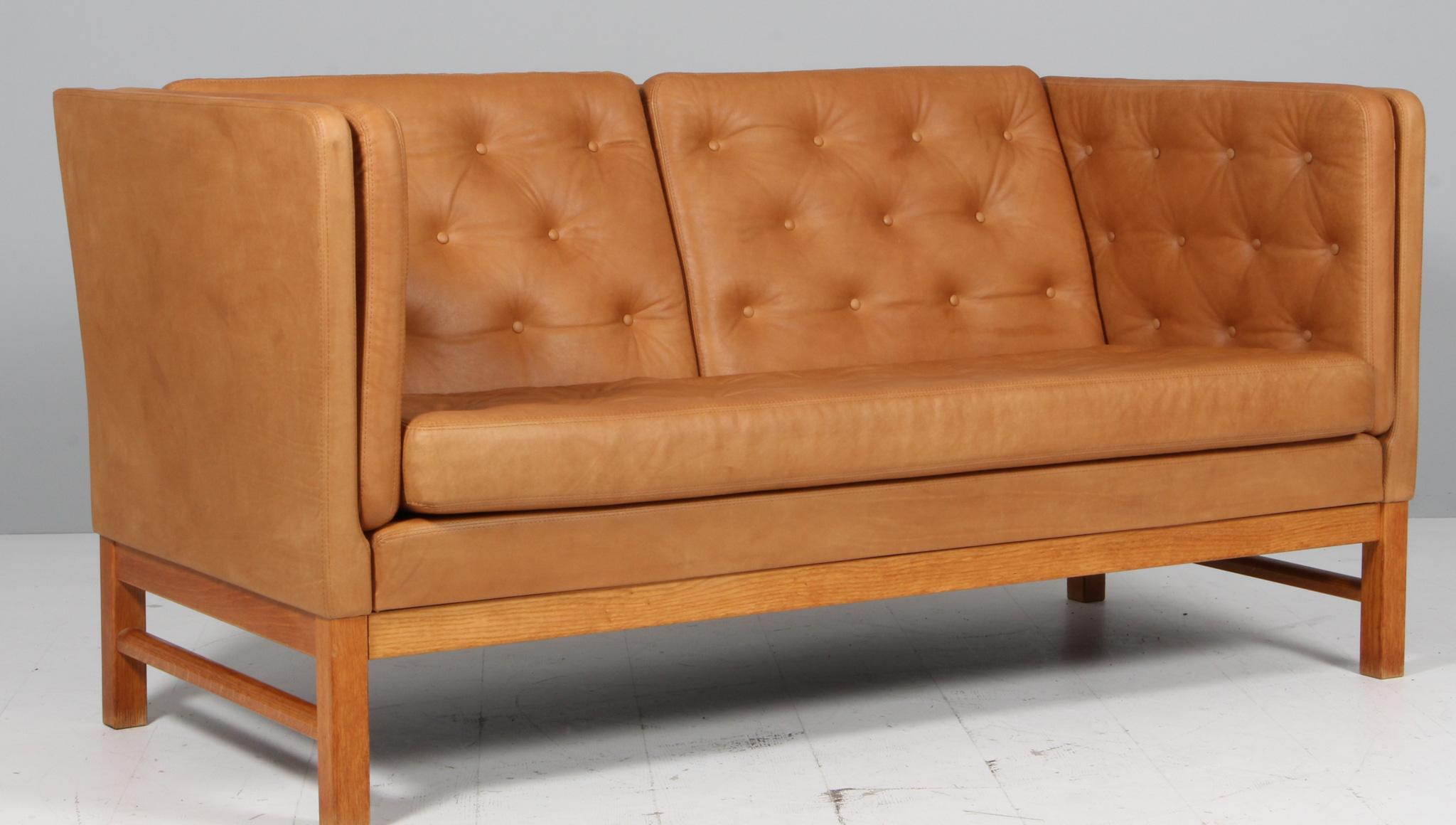 Scandinavian Modern Erik Jørgensen Two-Seat Sofa, model EJ315. New upholstered For Sale