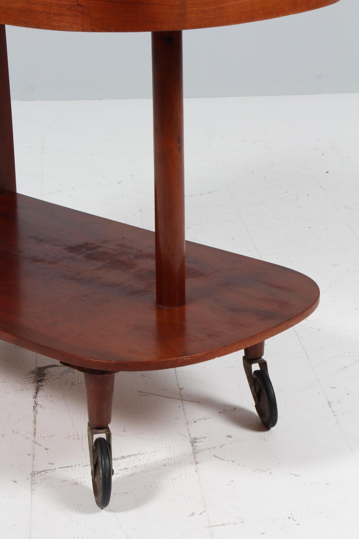 Table plateau Art Déco en acajou, 1930 Danemark Bon état - En vente à Esbjerg, DK