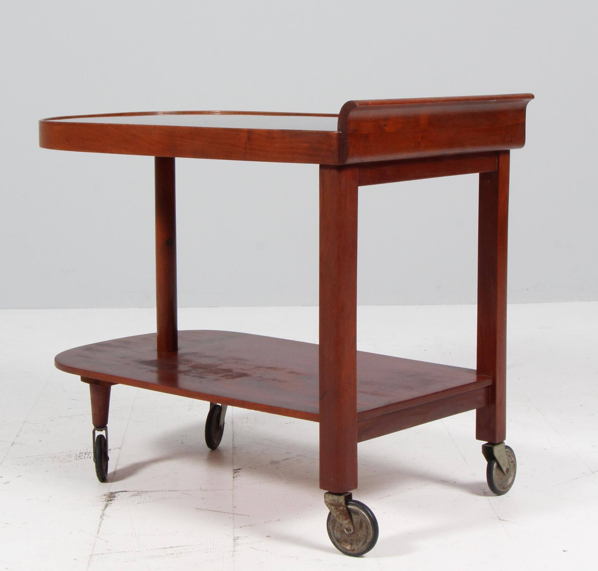 Table plateau Art Déco en acajou, 1930 Danemark en vente 1