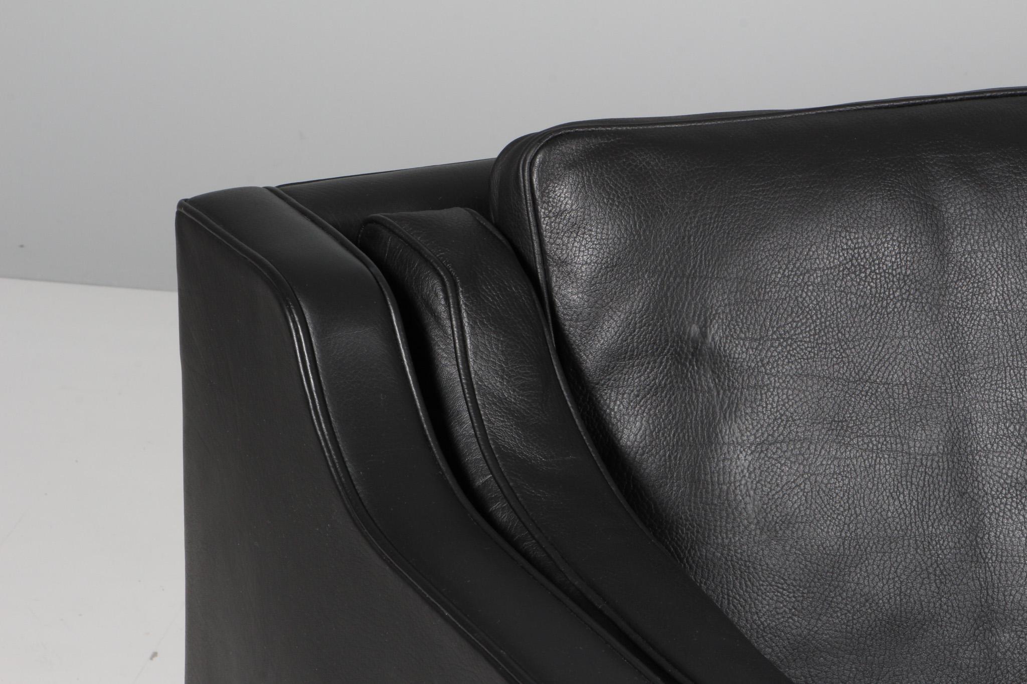Stained Børge Mogensen Two-Seat Sofa For Sale
