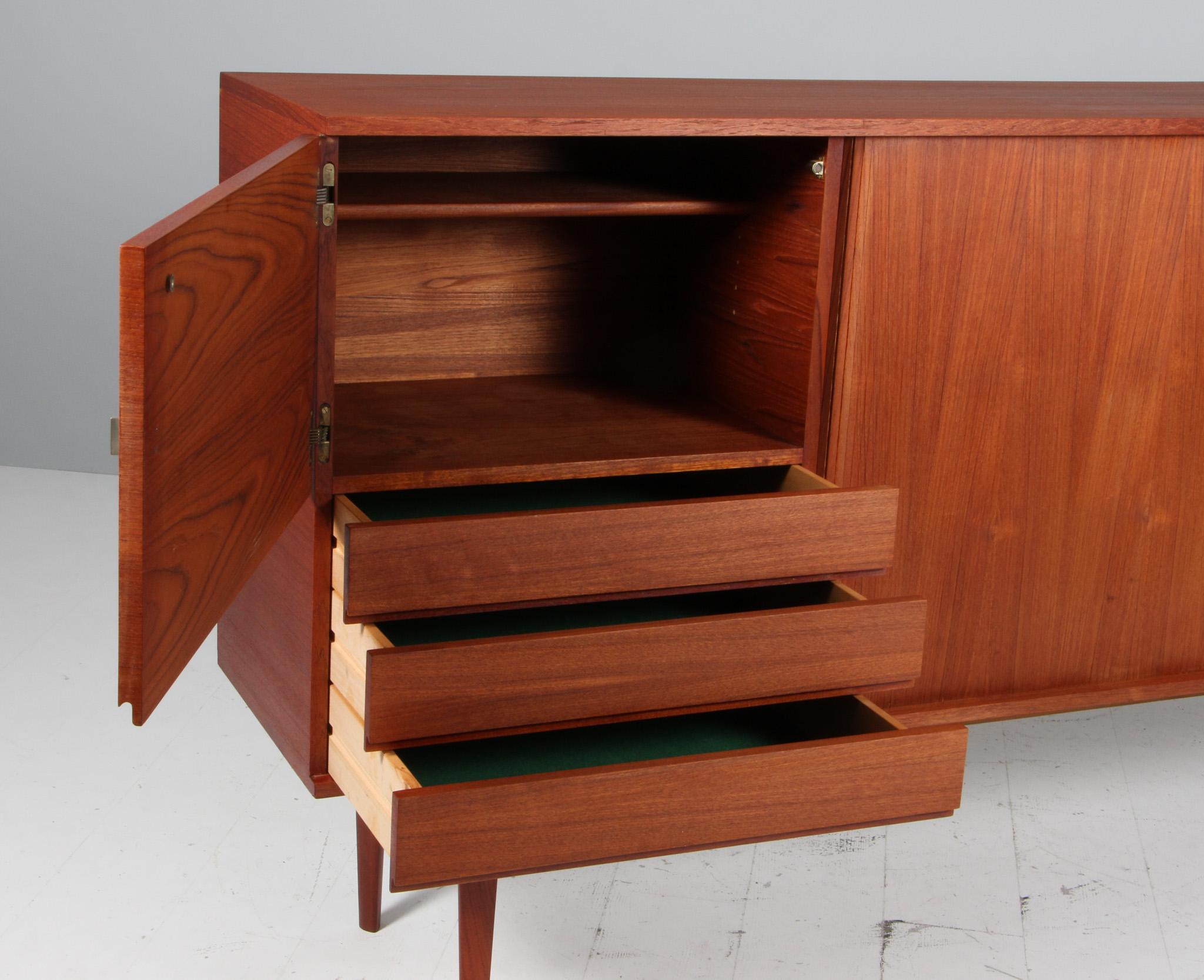 Mid-20th Century Henry Walther Klein Scandinavian Midcentury teak Sideboard, 1950s For Sale