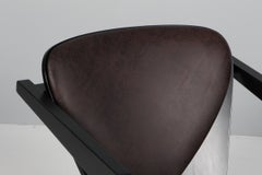 Hans J. Wegner Lounge Chairs, butterfly, black beech and full grain leather