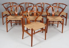 Sedia Wishbone CH24 di Hans J. Wegner, anni '70, ciliegio