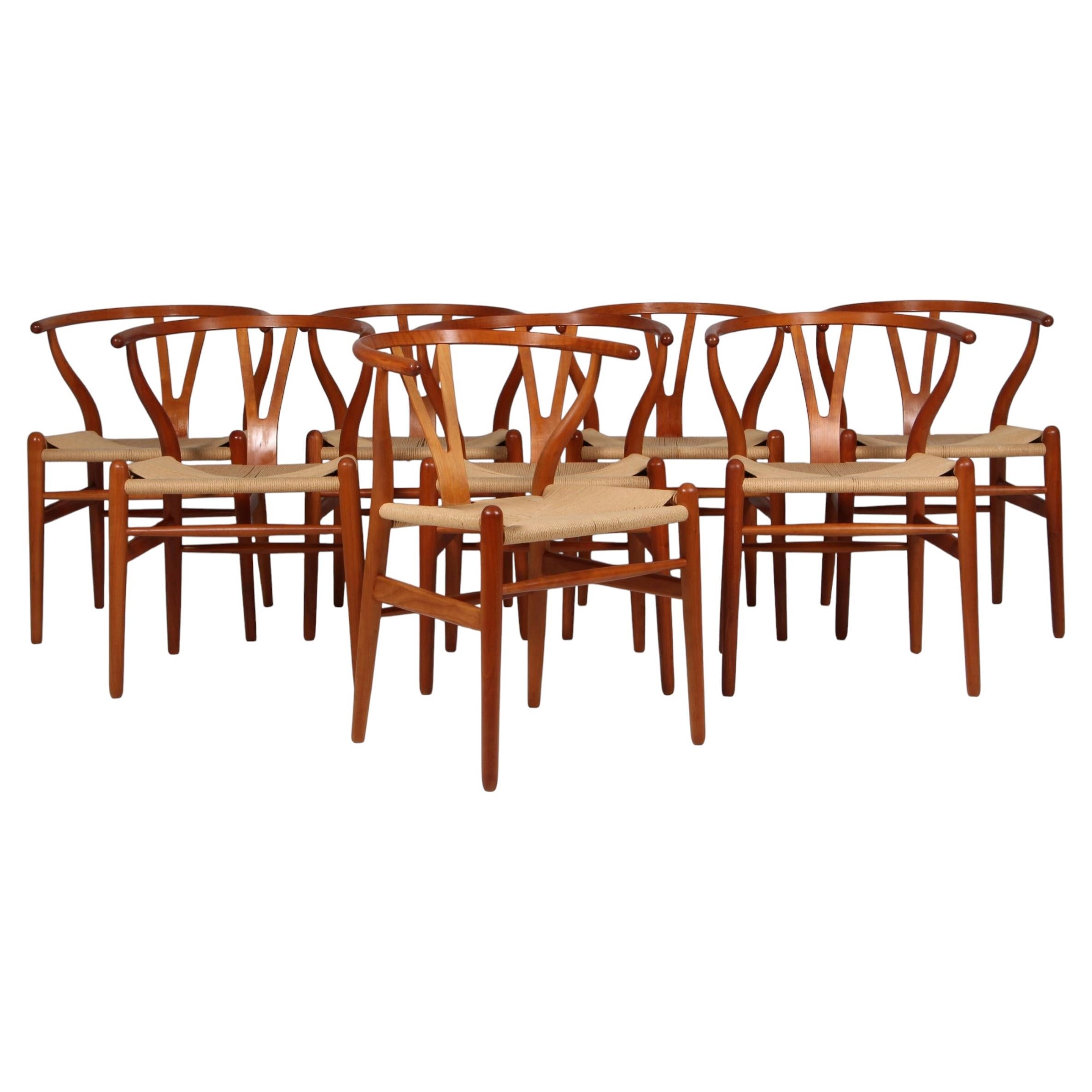 Hans J. Wegner CH24 Wishbone Chair, 1970s, cherry For Sale