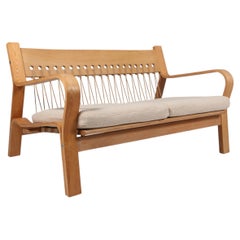 Hans J. Wegner, Zweisitzer-Sofa, Modell 671, OAK, Coda 2 und Cotton Rope