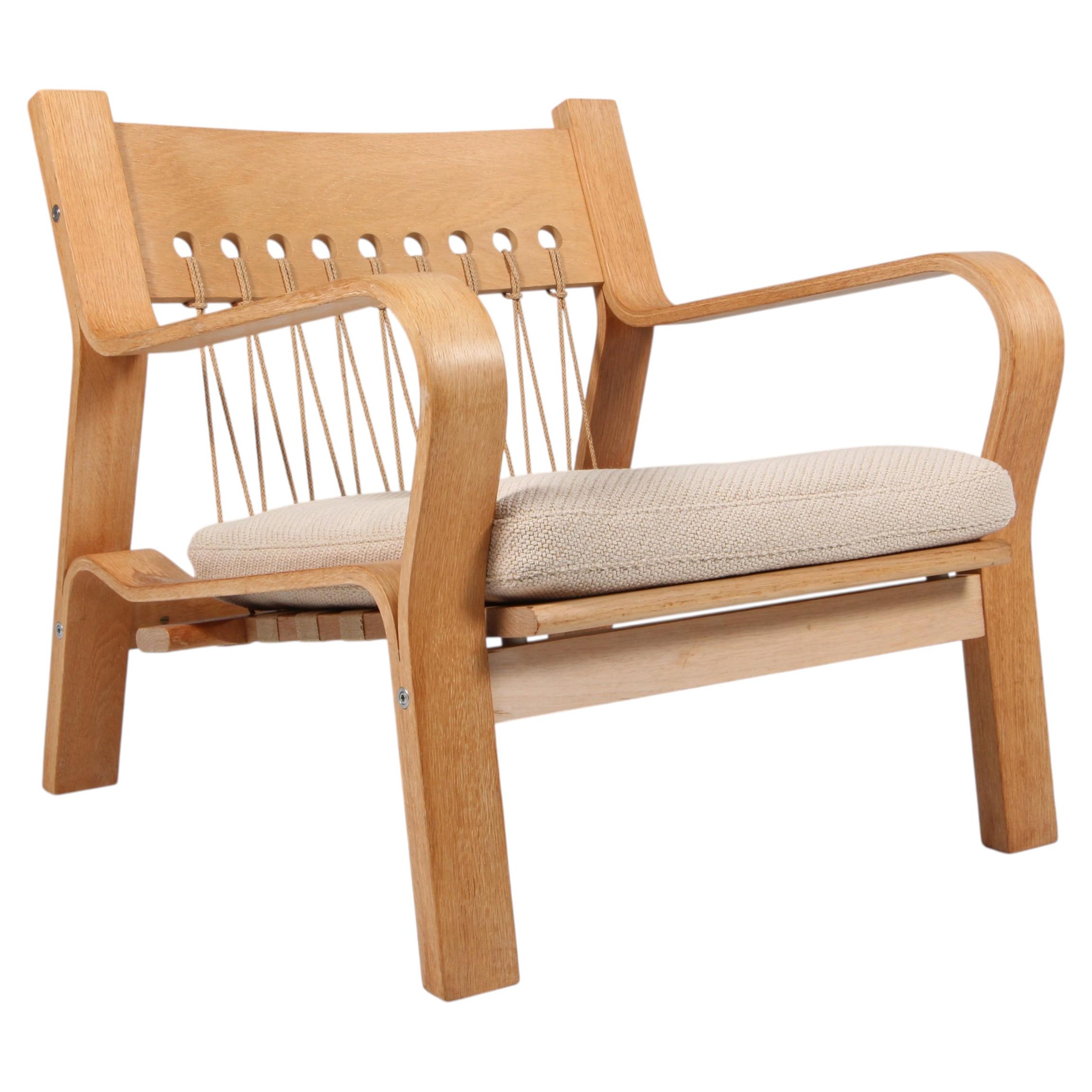 Hans J. Wegner, Chaise longue, modèle 671, Oak, Coda 2 et corde de coton