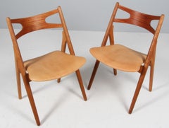 Hans J. Wegner pair of  Savbuk CH-29 Dining Chairs