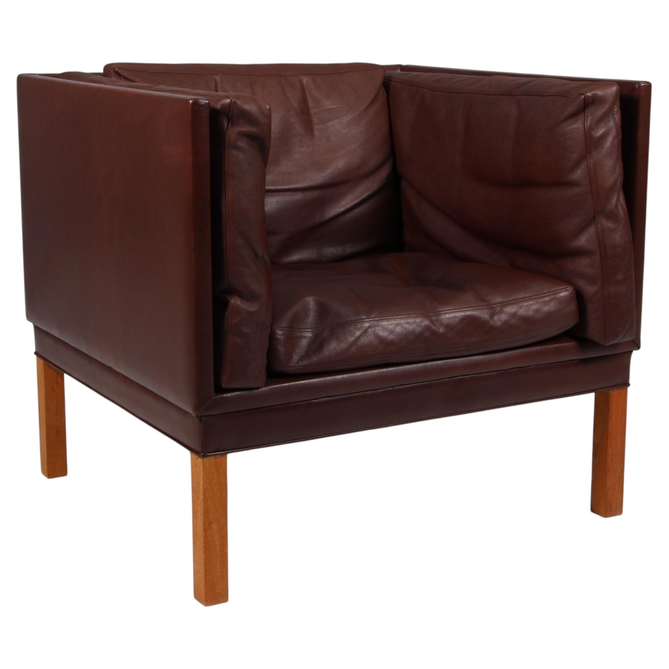 1960ties Illum Wikkelsoe , lounge chair by Holger Christensen For Sale
