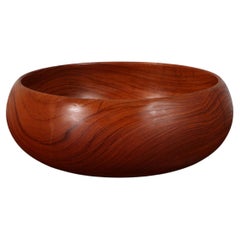 Ciotola in legno di teak tornito di Kay Bojeson, Danimarca